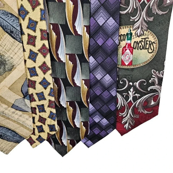 Lot of‎ 8 Silk Ties Various Brands And Colors - Picture 2 of 3